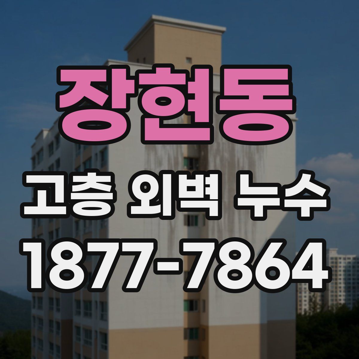 장현동 고층 외벽 누수