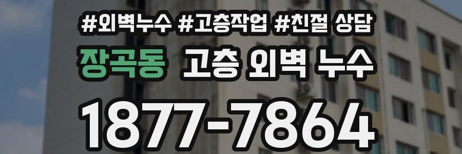장곡동 고층 외벽 누수