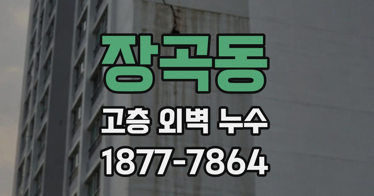장곡동 고층 외벽 누수
