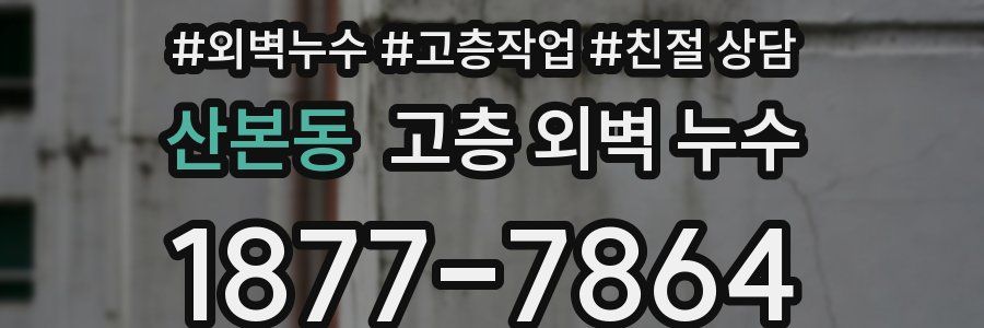 산본동 고층 외벽 누수