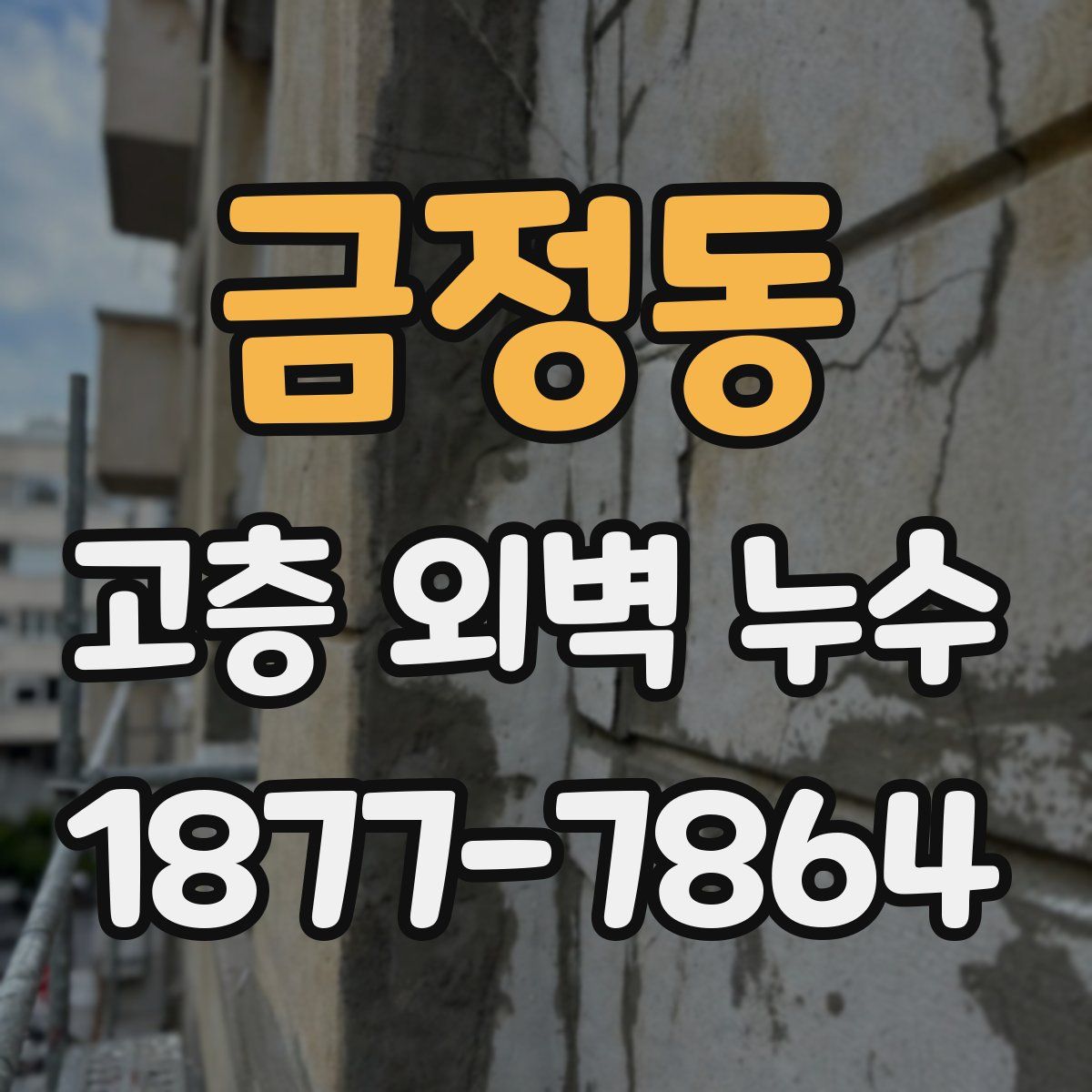 금정동 고층 외벽 누수