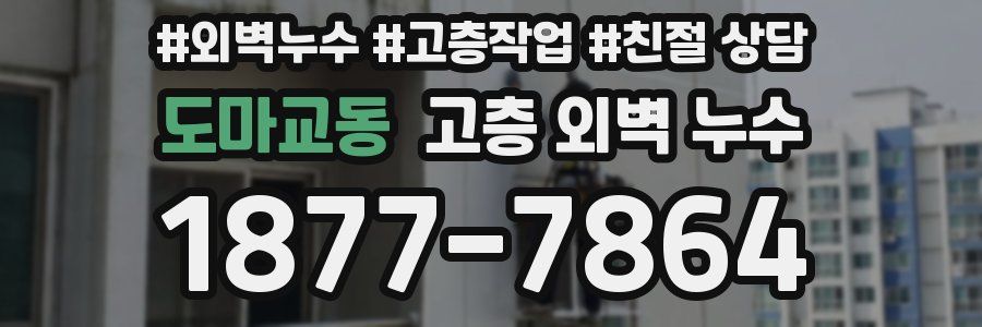 도마교동 고층 외벽 누수