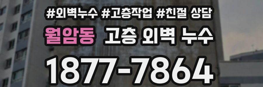 월암동 고층 외벽 누수