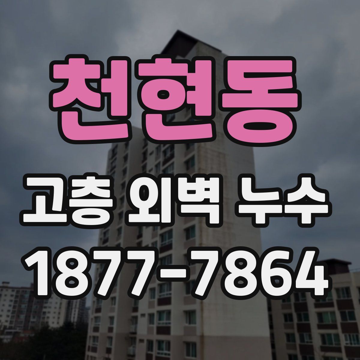 천현동 고층 외벽 누수
