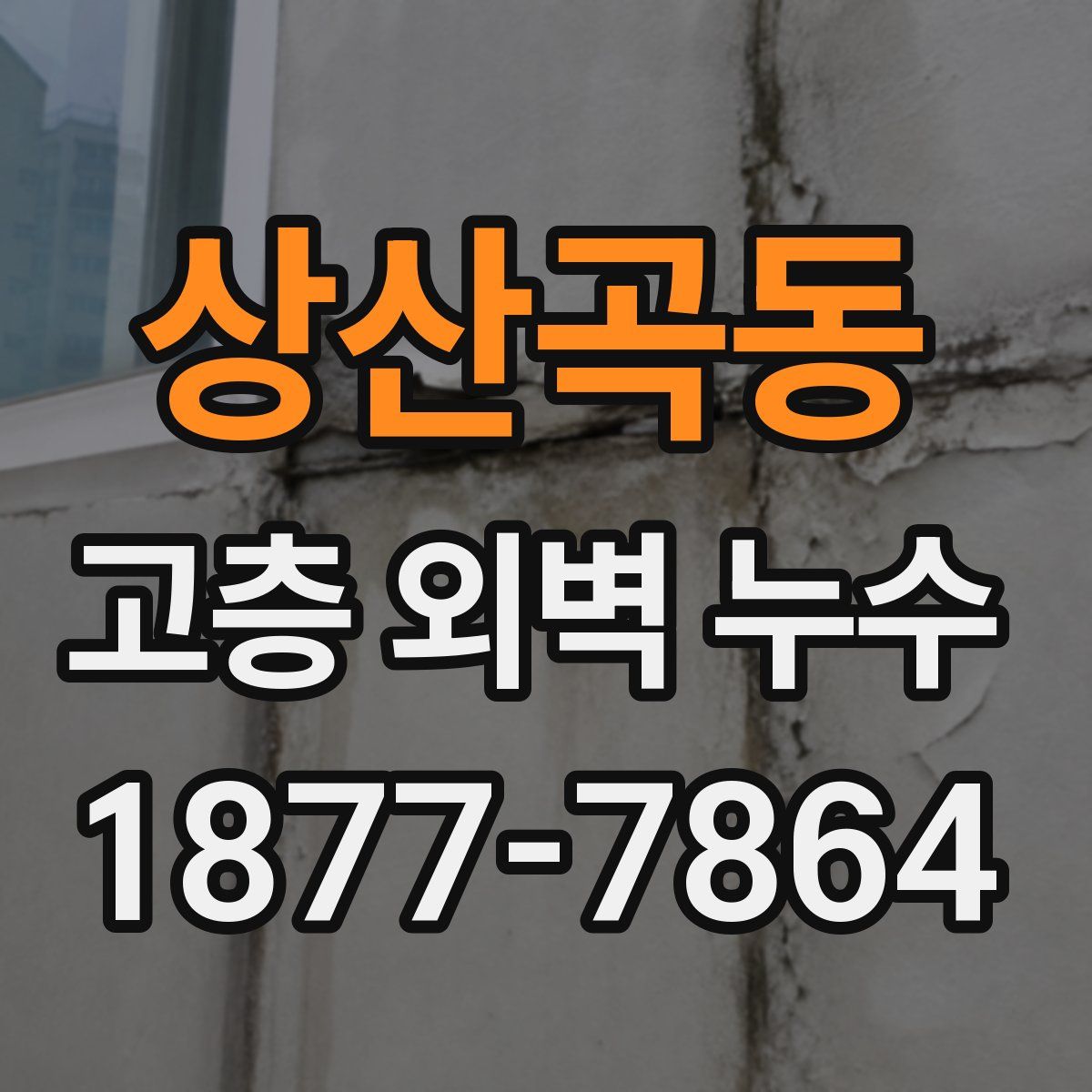 상산곡동 고층 외벽 누수