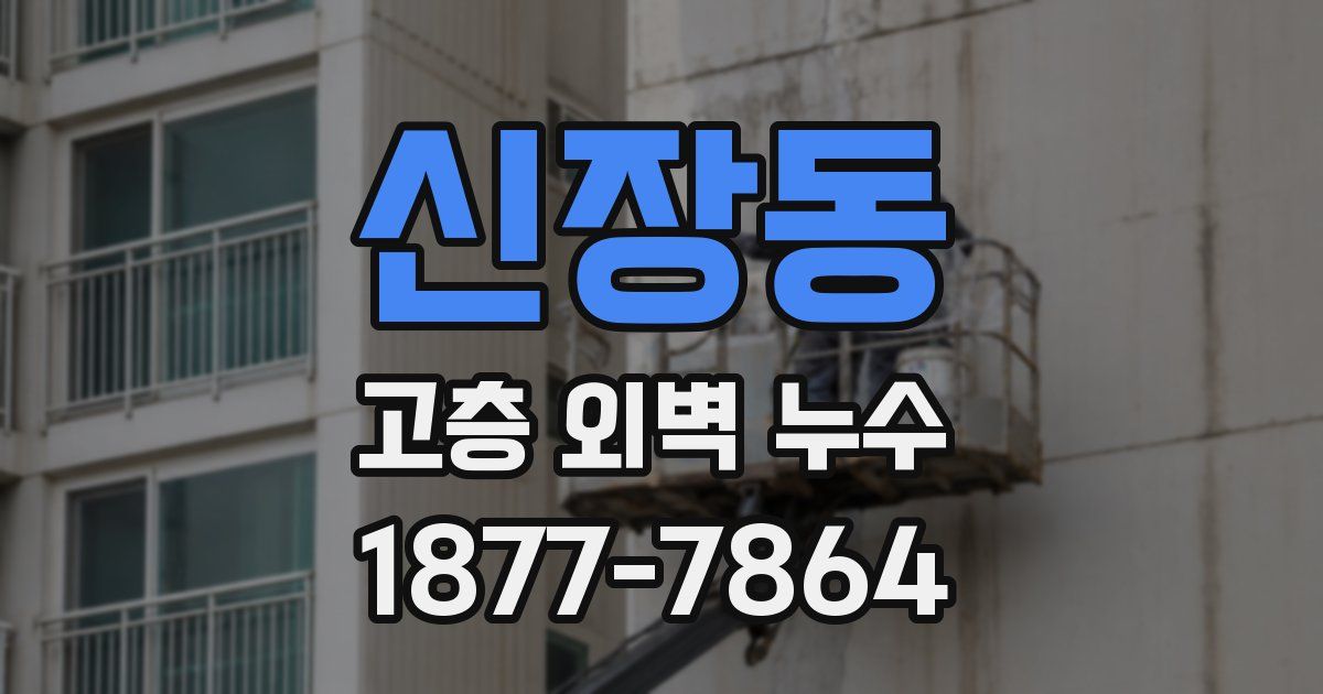 신장동 고층 외벽 누수