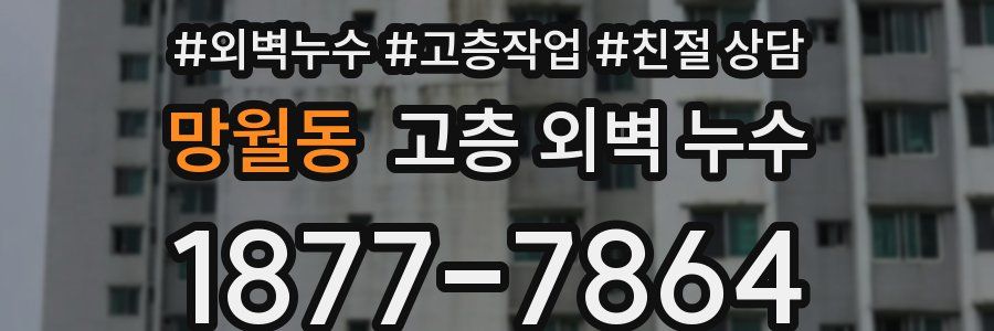 망월동 고층 외벽 누수