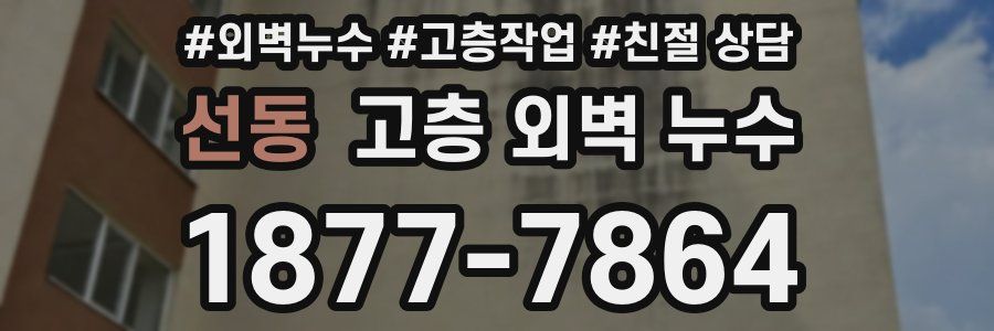 선동 고층 외벽 누수