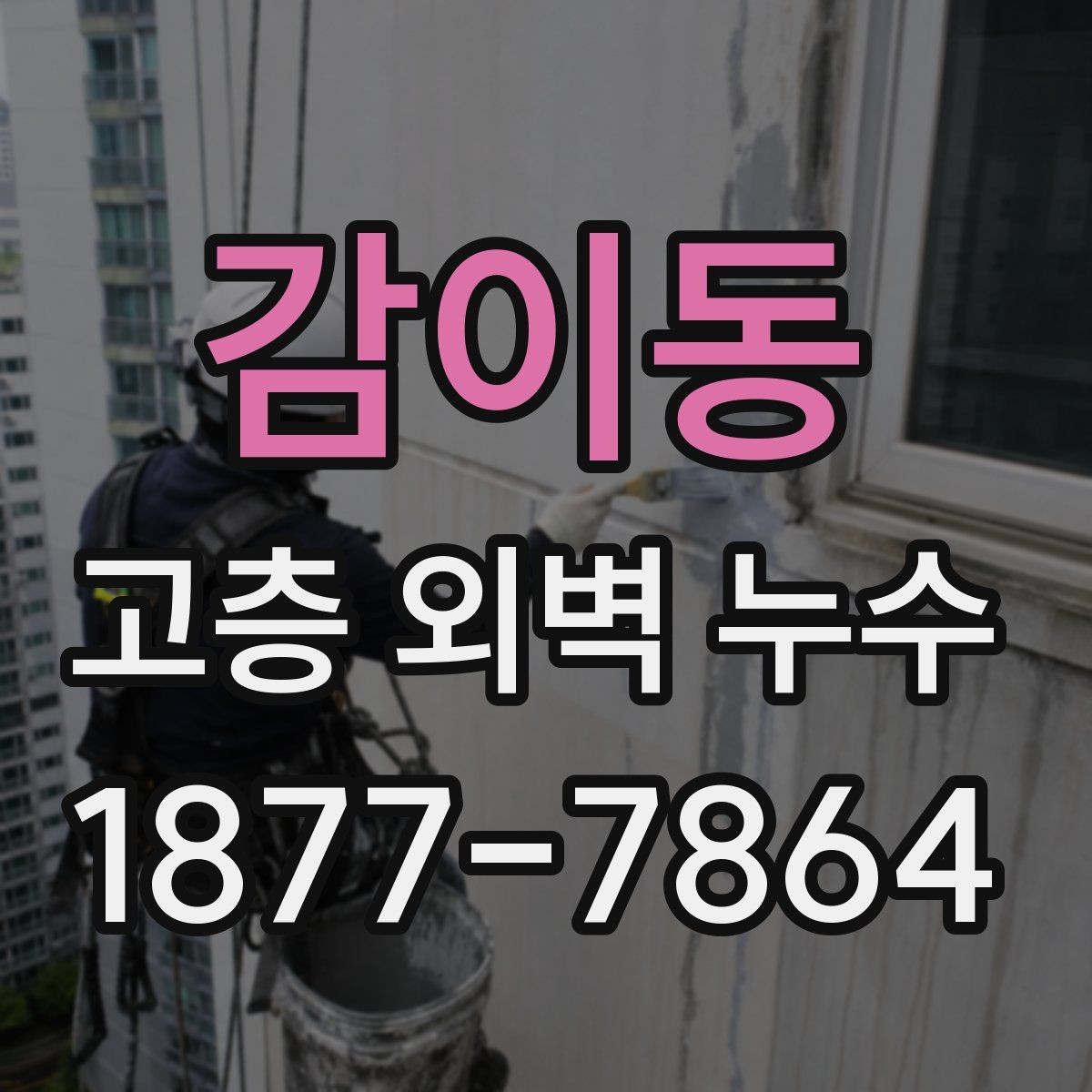 감이동 고층 외벽 누수 외벽 실리콘 교체가 필요한 때