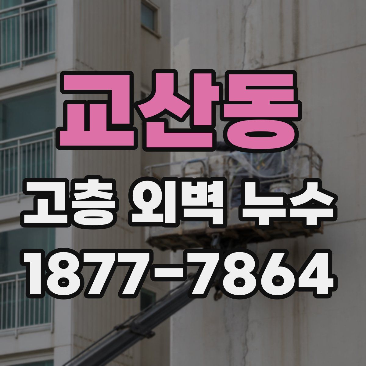 교산동 고층 외벽 누수