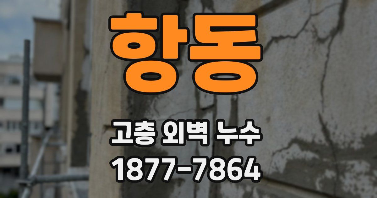 항동 고층 외벽 누수