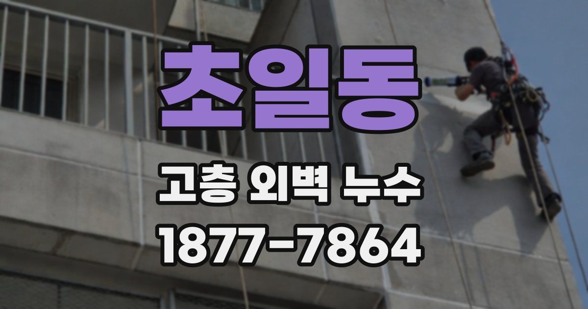 초일동 고층 외벽 누수