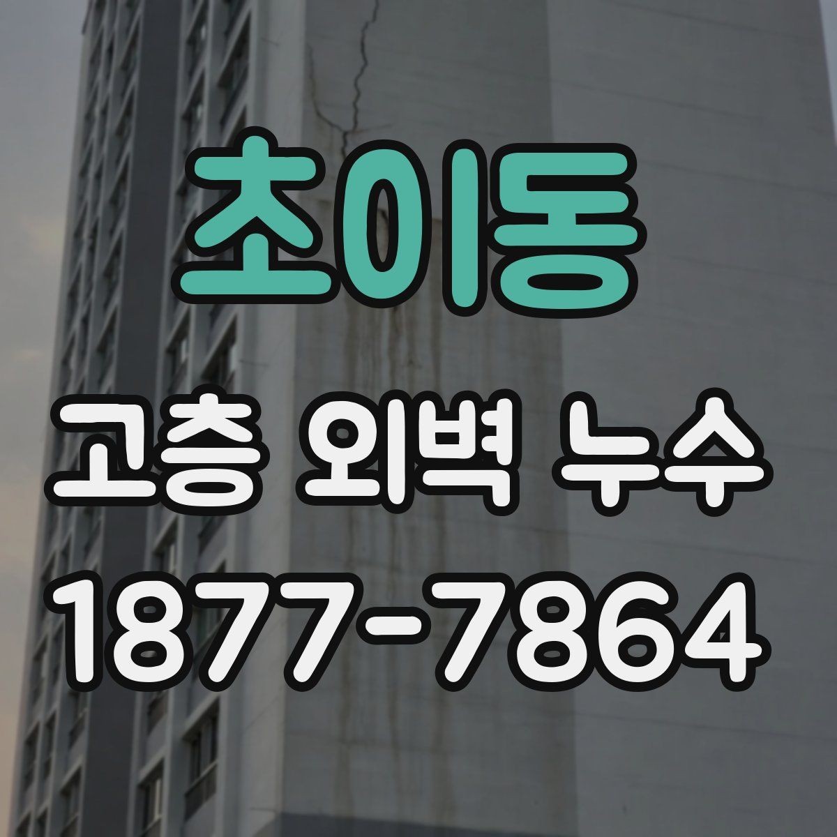 초이동 고층 외벽 누수 공사 전 비교해야 할 사항