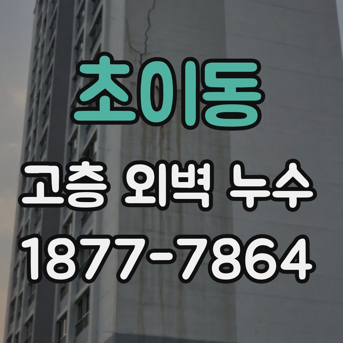 초이동 고층 외벽 누수