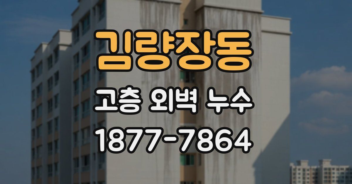 김량장동 고층 외벽 누수