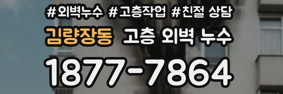 김량장동 고층 외벽 누수