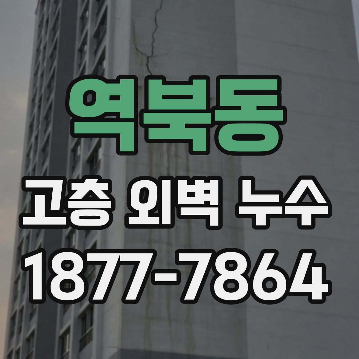 역북동 고층 외벽 누수