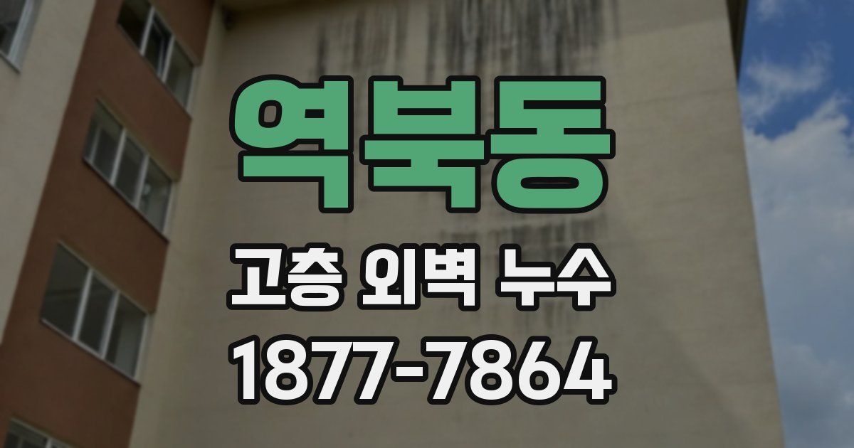 역북동 고층 외벽 누수