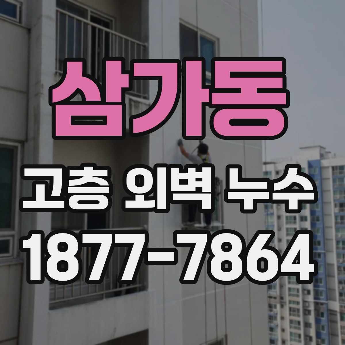 삼가동 고층 외벽 누수