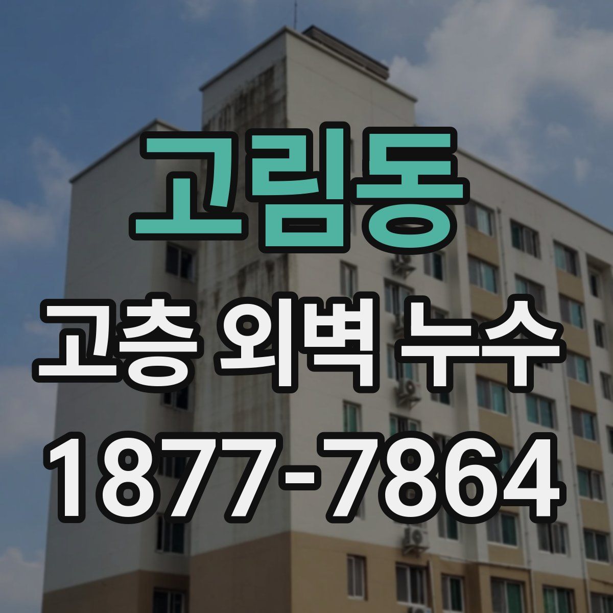 고림동 고층 외벽 누수