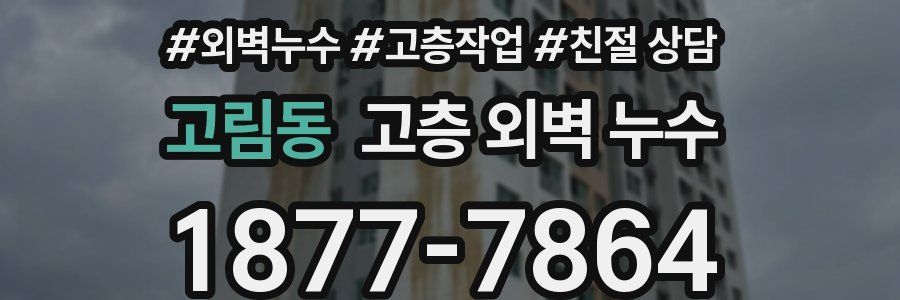 고림동 고층 외벽 누수