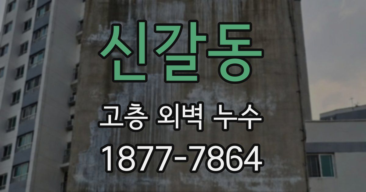 신갈동 고층 외벽 누수
