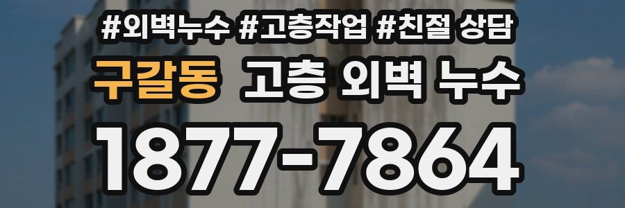 구갈동 고층 외벽 누수