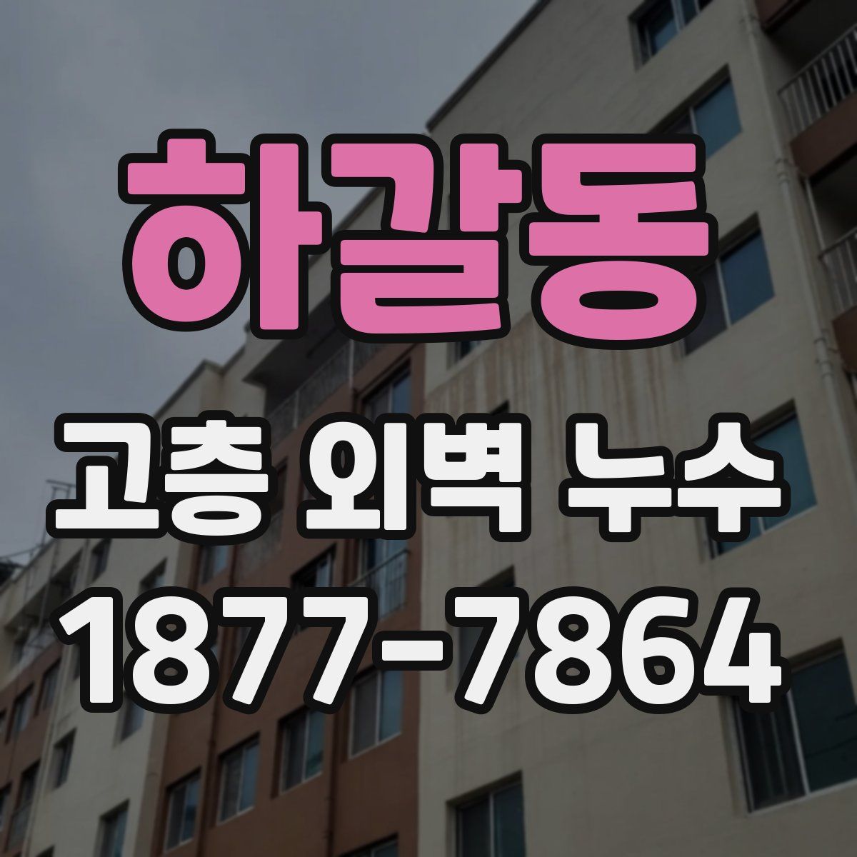 하갈동 고층 외벽 누수