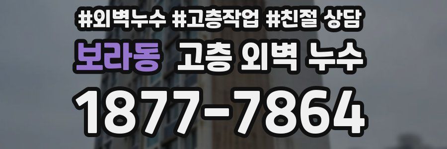 보라동 고층 외벽 누수