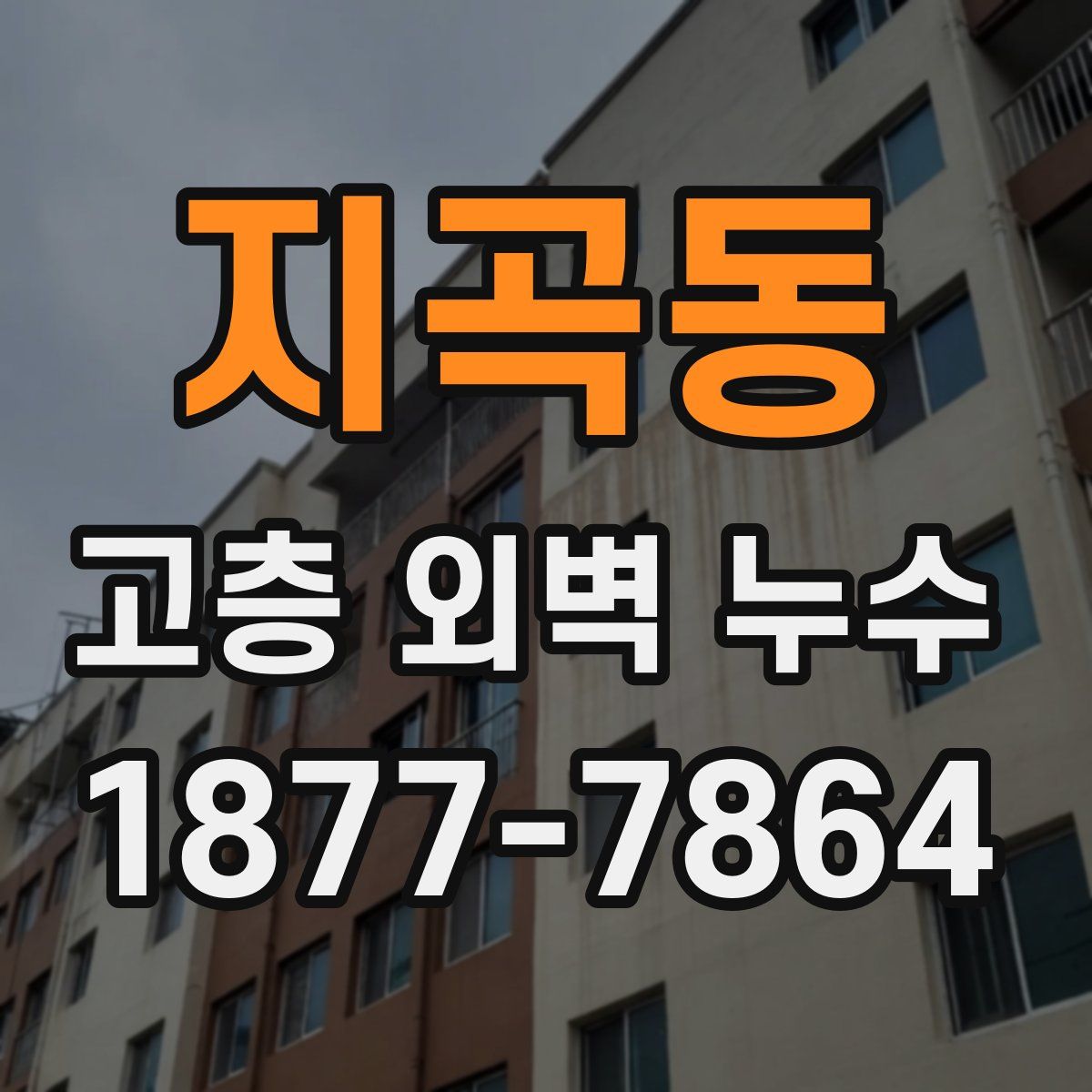 지곡동 고층 외벽 누수