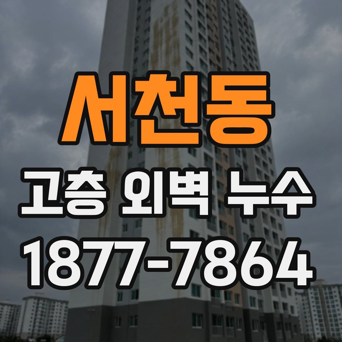서천동 고층 외벽 누수