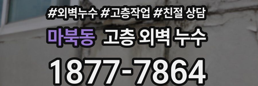 마북동 고층 외벽 누수