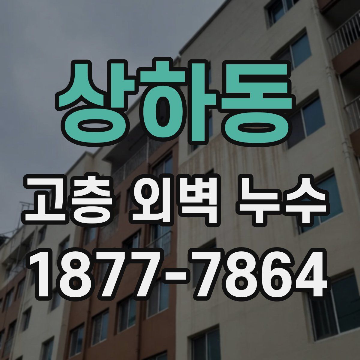 상하동 고층 외벽 누수