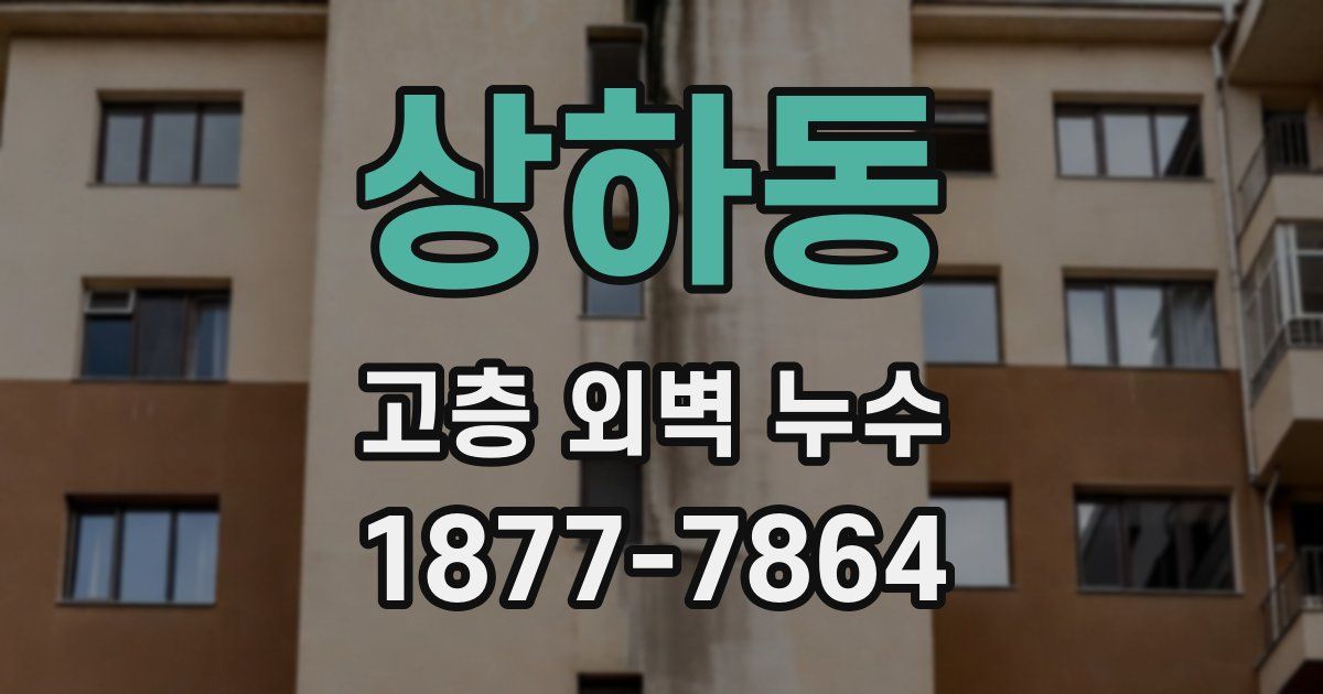 상하동 고층 외벽 누수