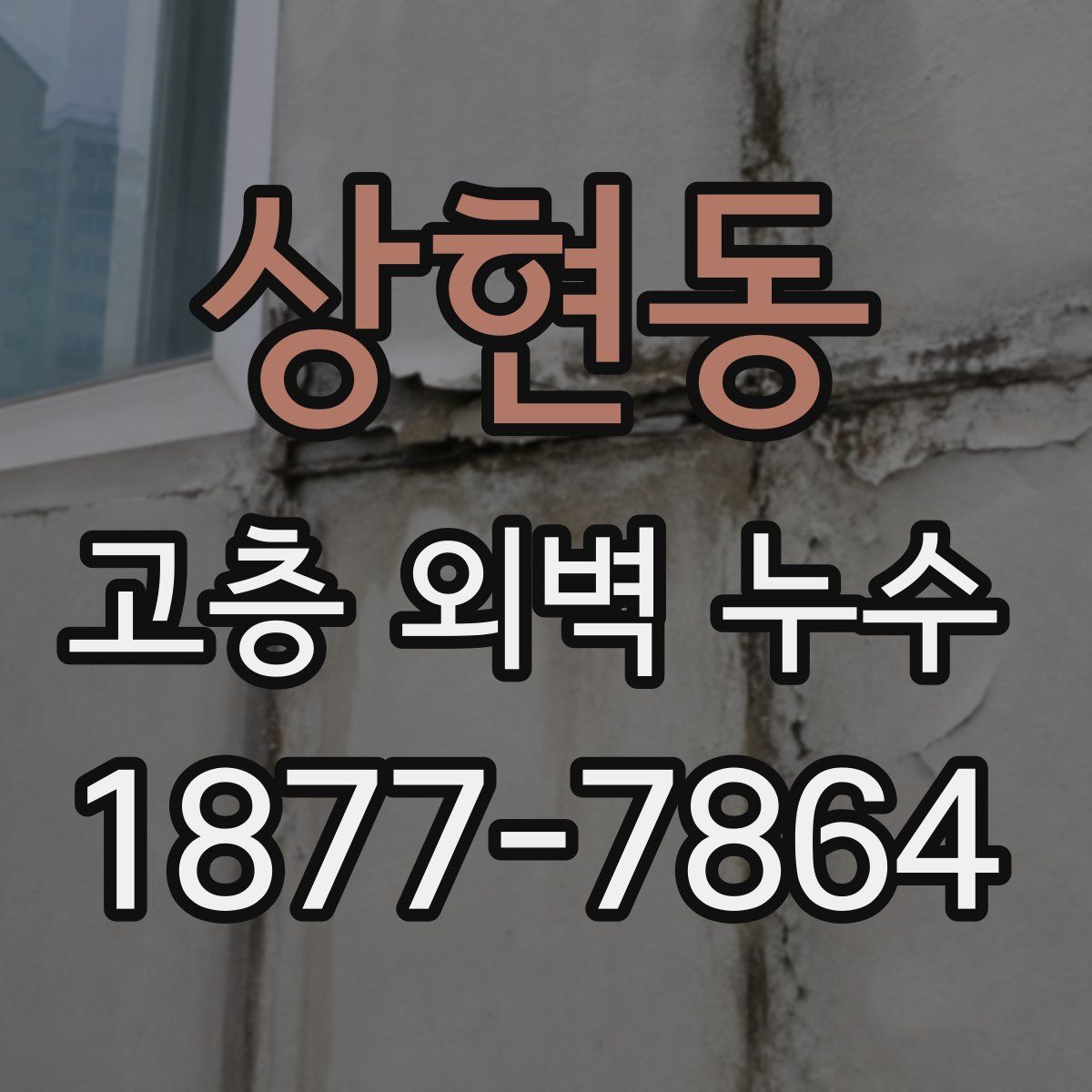 상현동 고층 외벽 누수