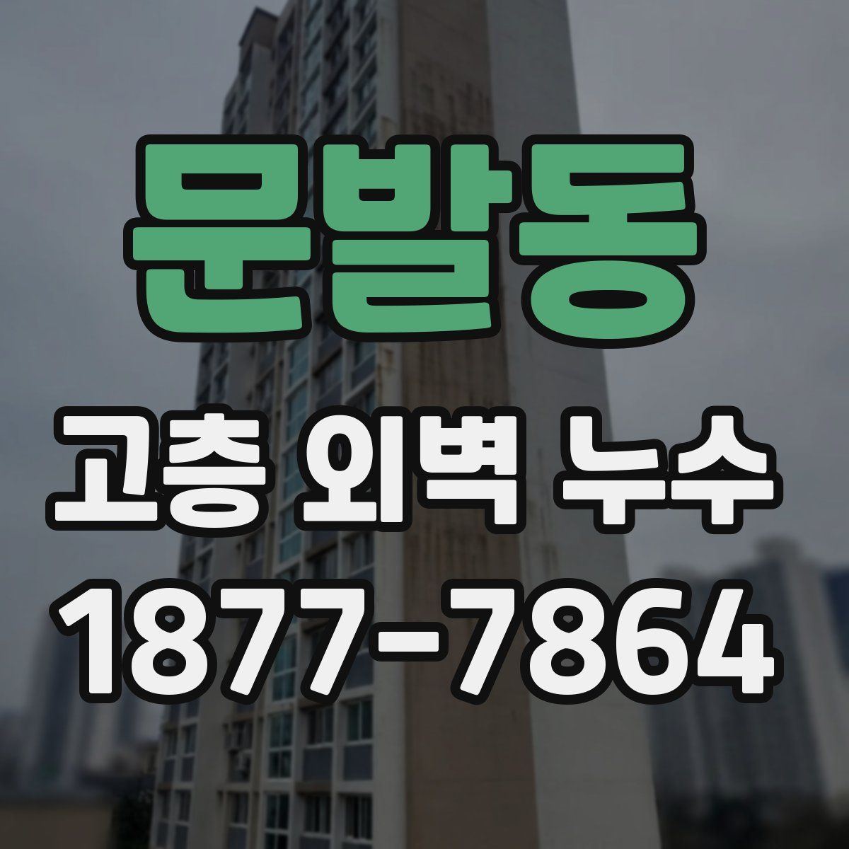 문발동 고층 외벽 누수