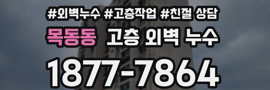 목동동 고층 외벽 누수