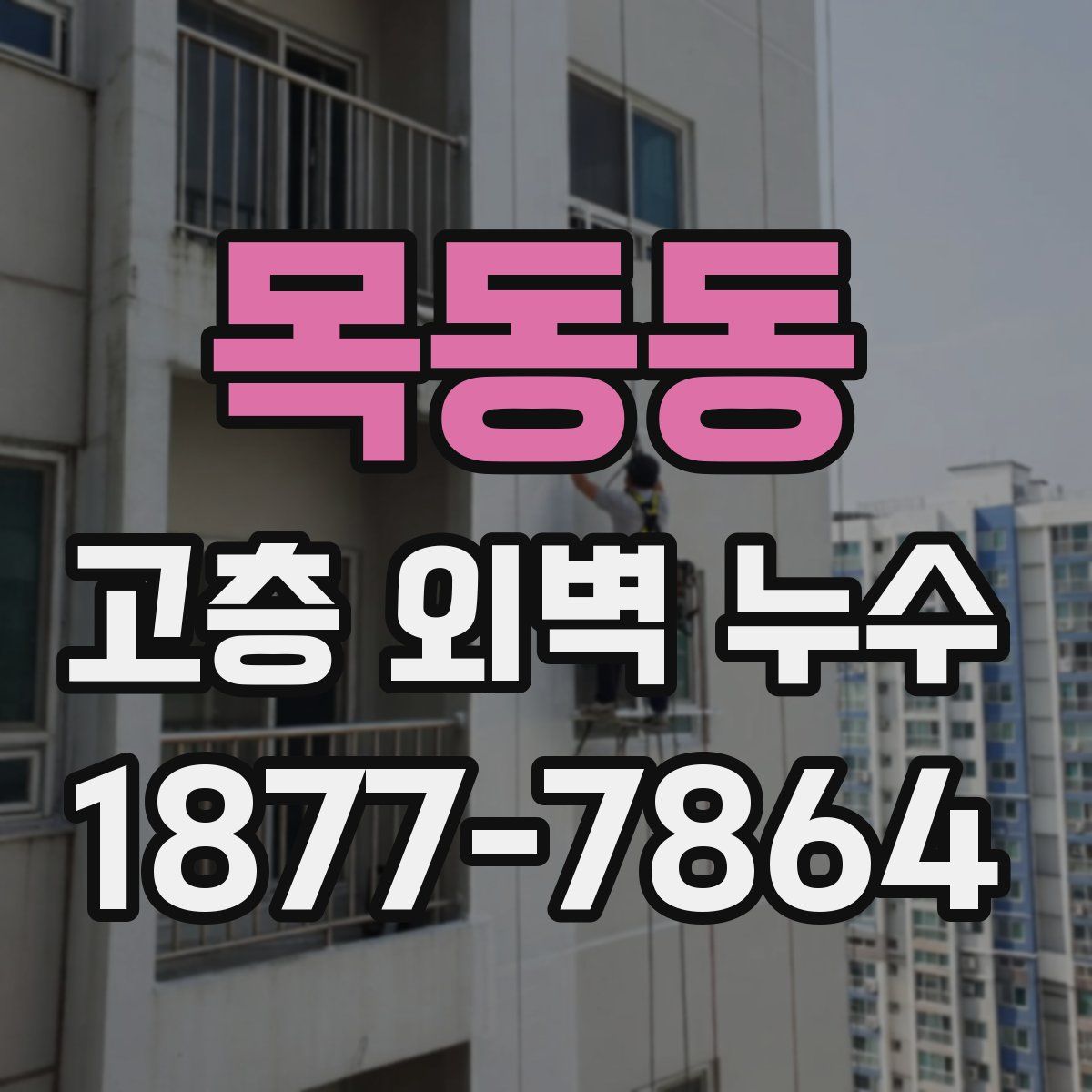 목동동 고층 외벽 누수