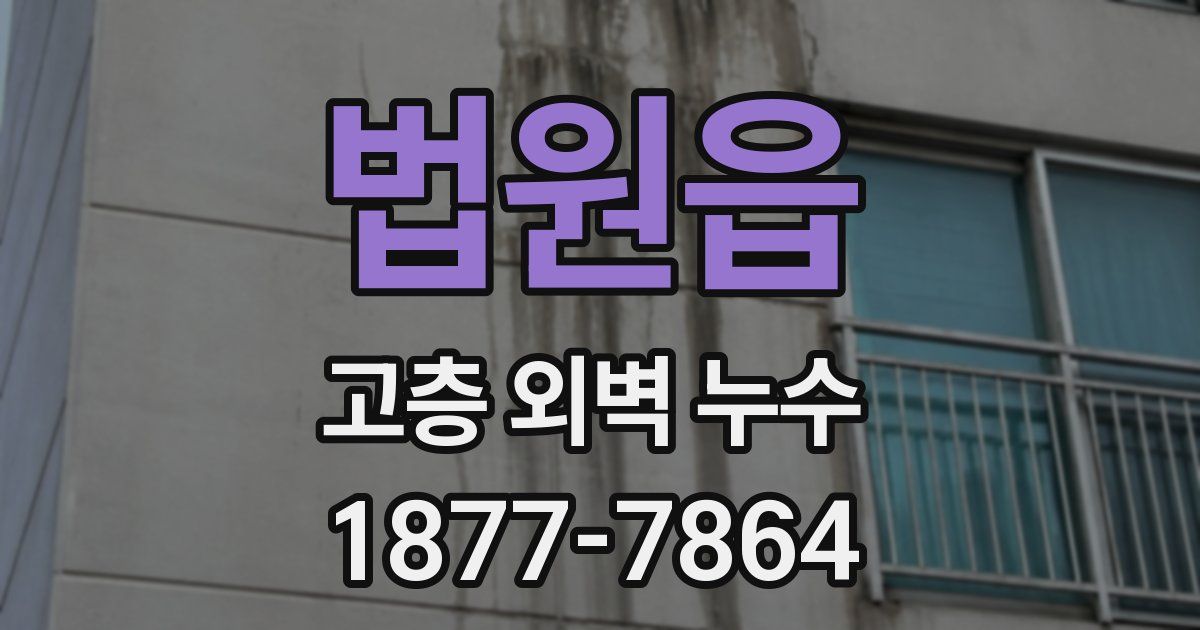 법원읍 고층 외벽 누수