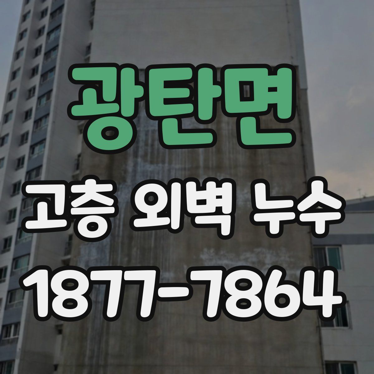 광탄면 고층 외벽 누수