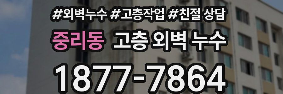 중리동 고층 외벽 누수