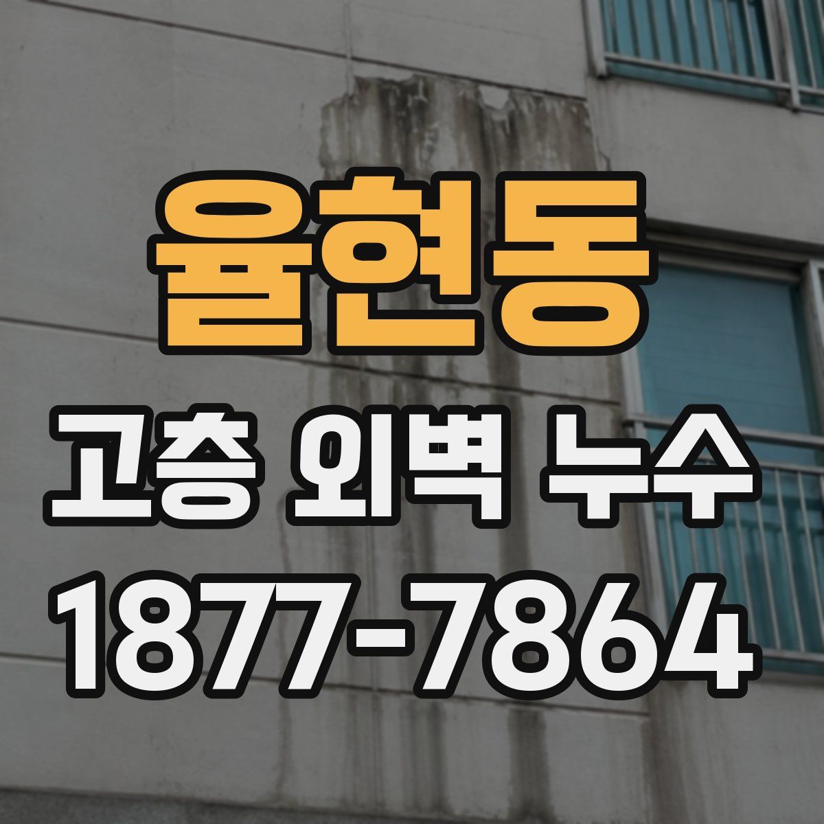 율현동 고층 외벽 누수