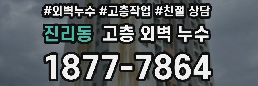 진리동 고층 외벽 누수