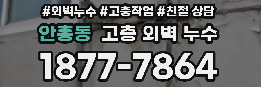안흥동 고층 외벽 누수