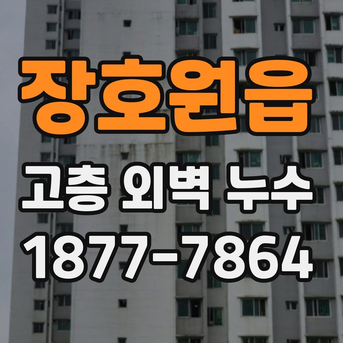 장호원읍 고층 외벽 누수 점검 후 보고서에서 보는 내용