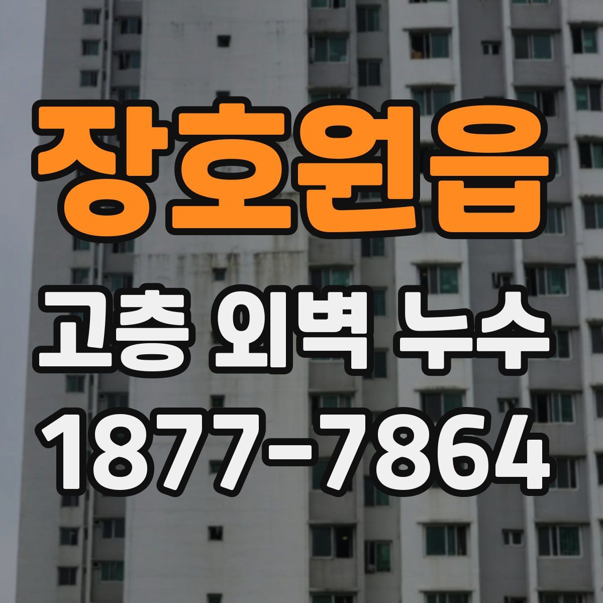 장호원읍 고층 외벽 누수