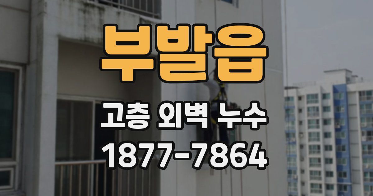 부발읍 고층 외벽 누수