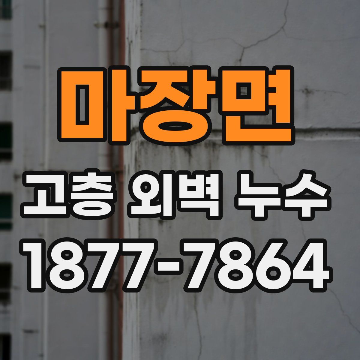 마장면 고층 외벽 누수
