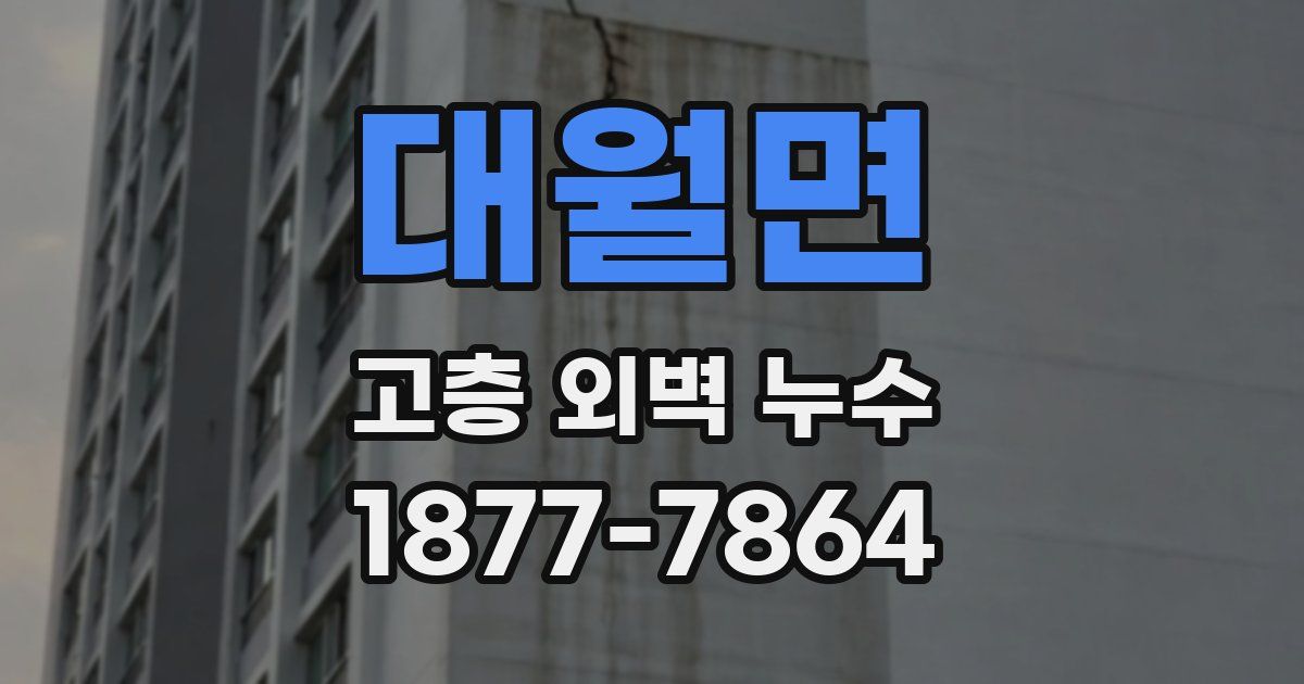 대월면 고층 외벽 누수