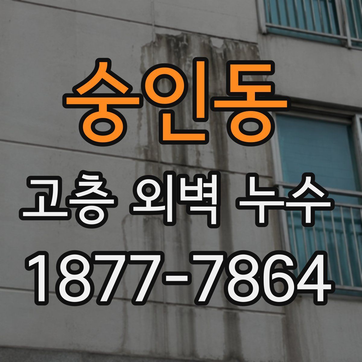 숭인동 고층 외벽 누수